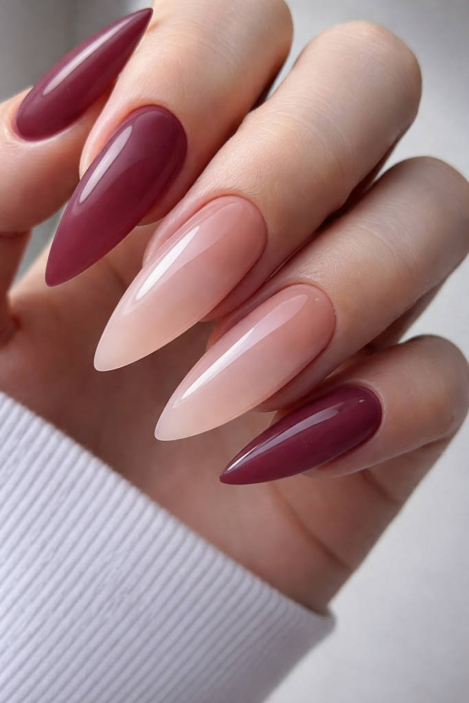 Blended Nude Ombré Look