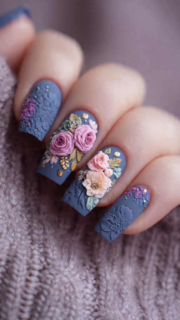 3D Flower Nails