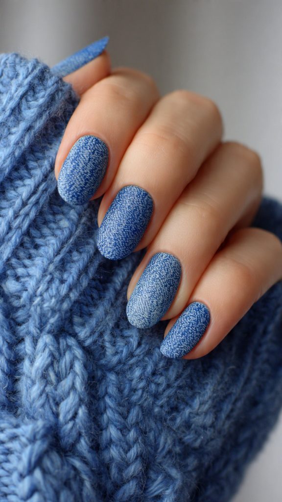 Denim Texture Nails