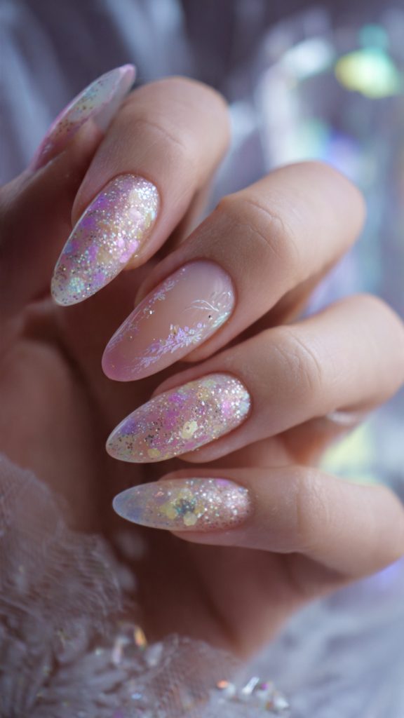Fairy Inspired Sparkle Nails