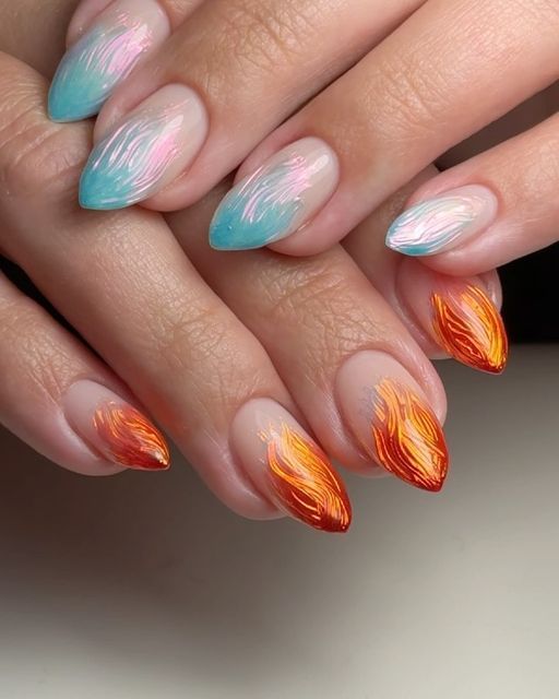  Fire and Ice Flames