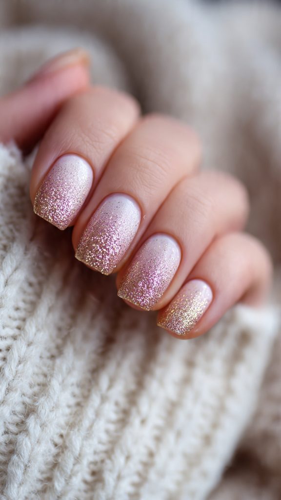 Glitter Fade Nails