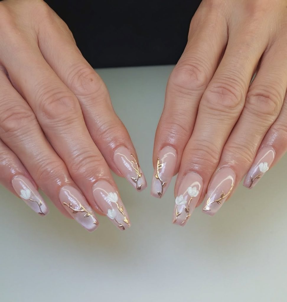 Pastel Coffin Nail