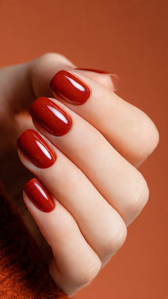 Rust Red Nail Shade
