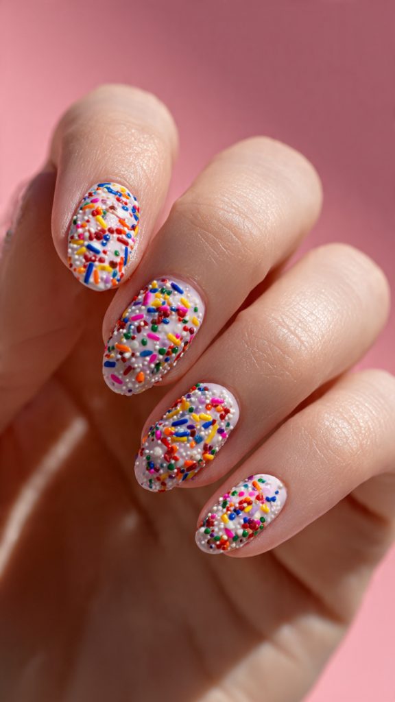  Sprinkle Inspired Nail Art