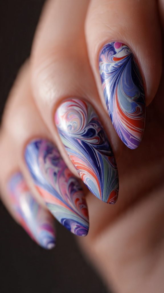 Swirl Art NailsSwirl Art Nails