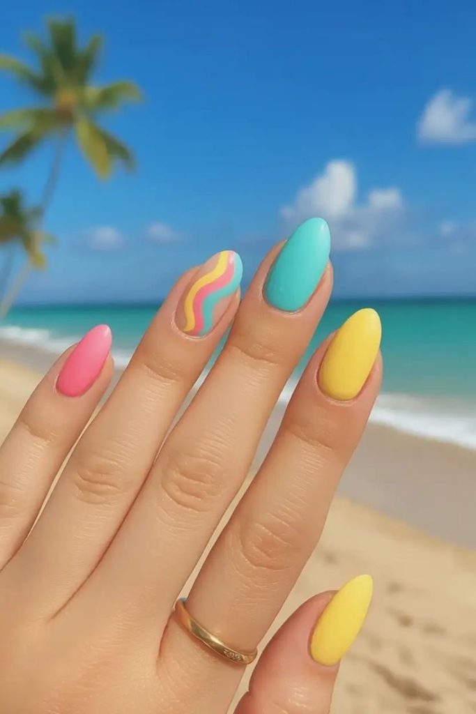 Neon Color Nails