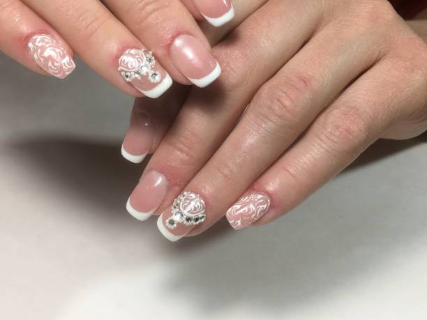 20 French Style Acrylic Nail Ideas for Weddings & Parties