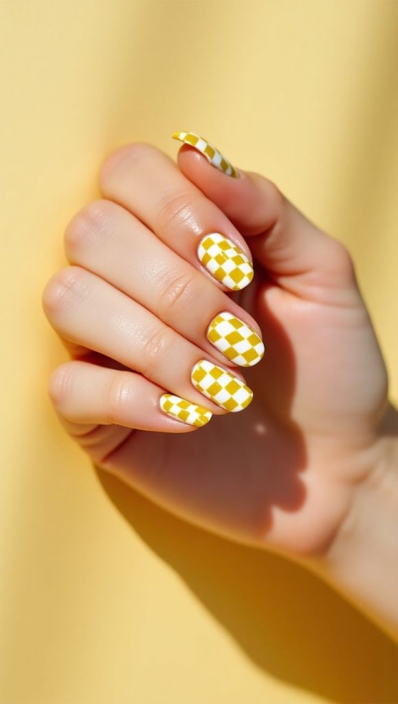 Checkerboard Butter Yellow
