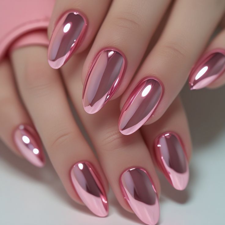 Chrome Short Nails