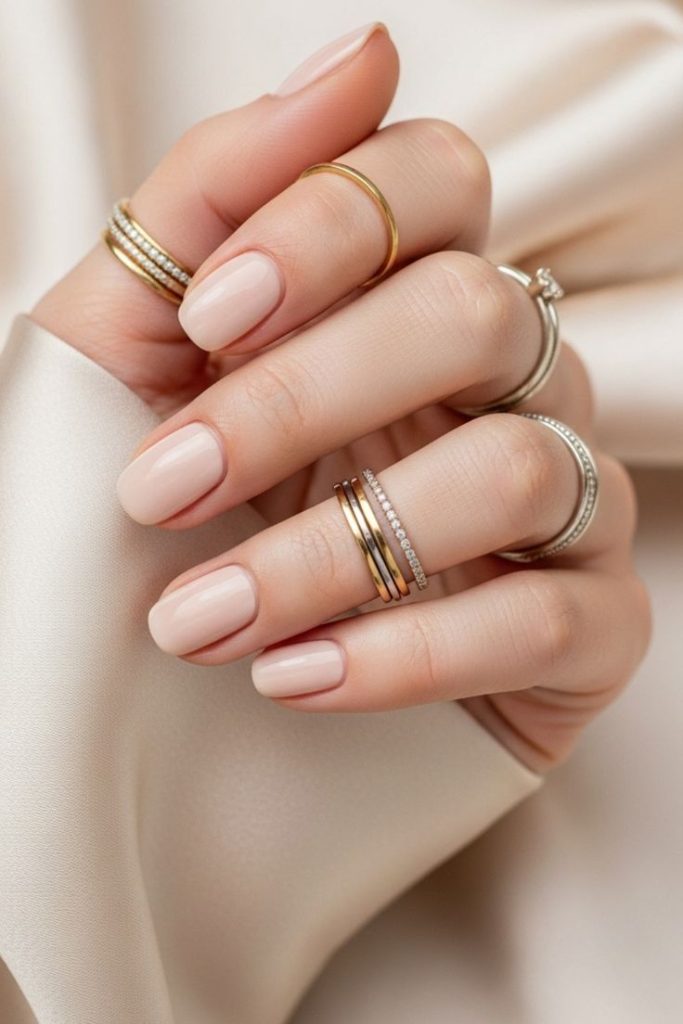 Clean Nude Nails for a Natural Polished Look