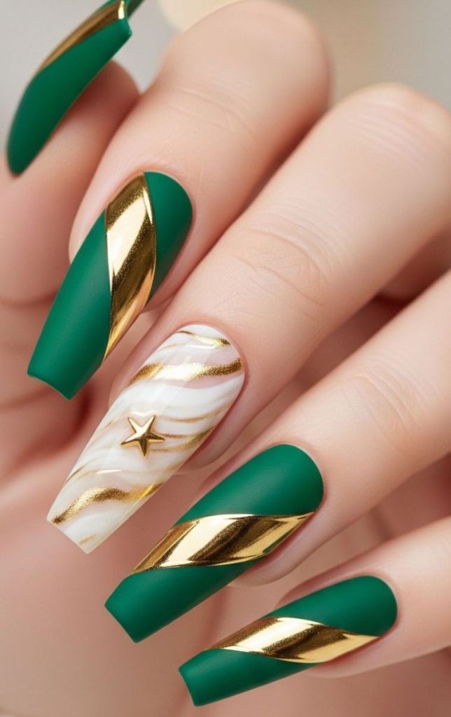Color Block Nails