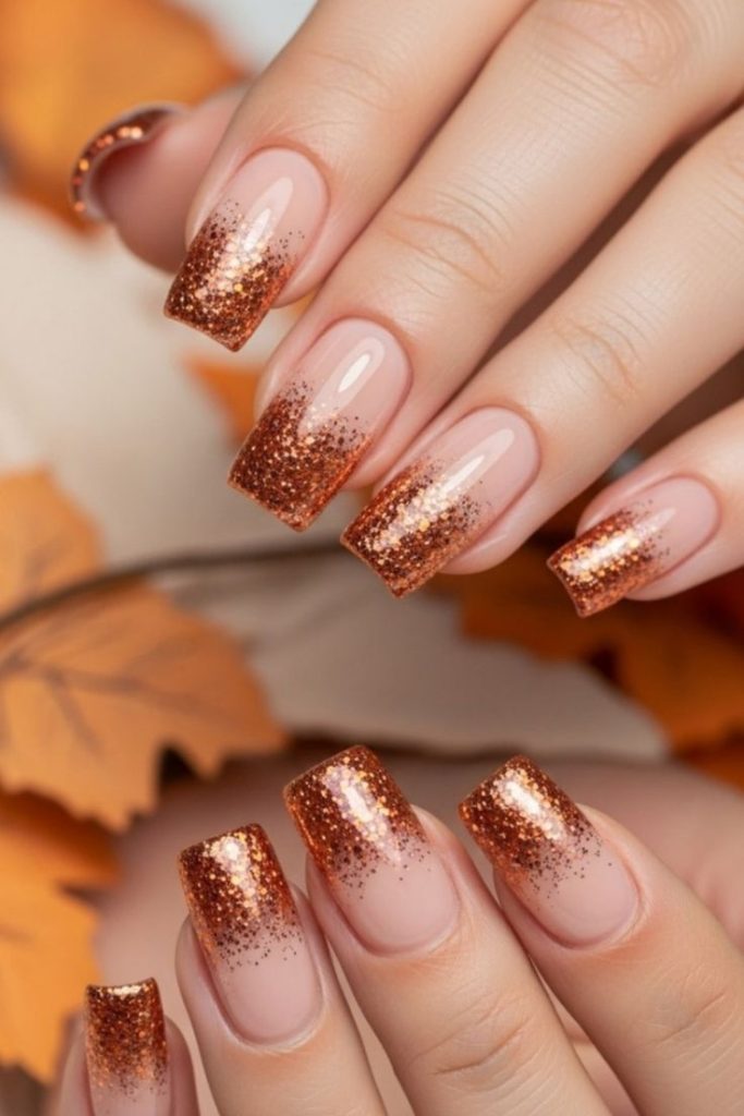 Copper Glitter Fade
