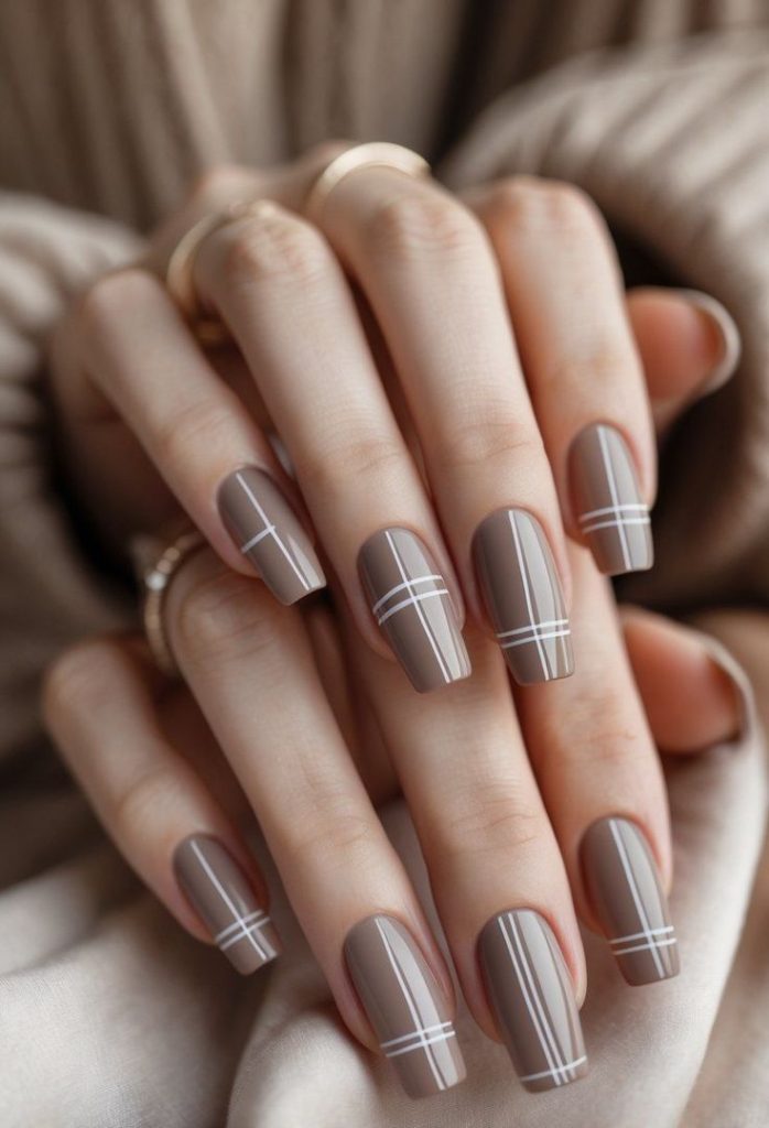 Coral Short Coffin Nails