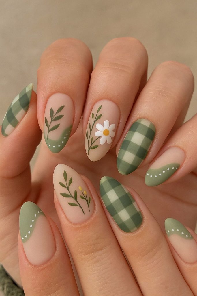 Cottagecore Short Nails