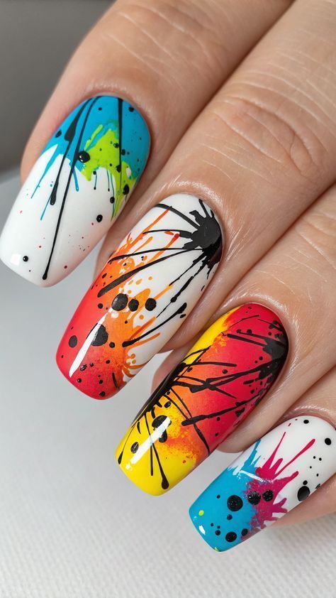 Creative Abstract Nail Art