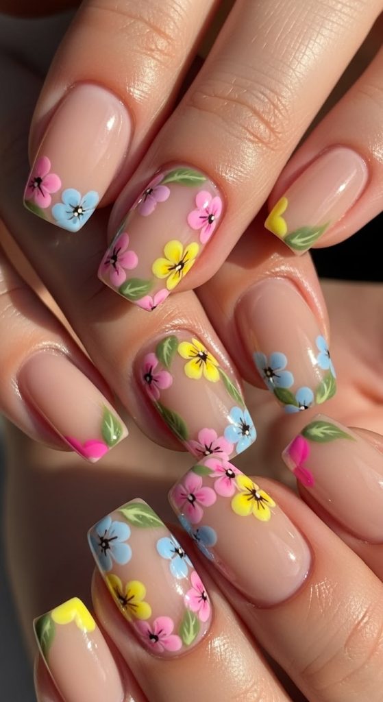 Cute Floral Nail Art Ideas