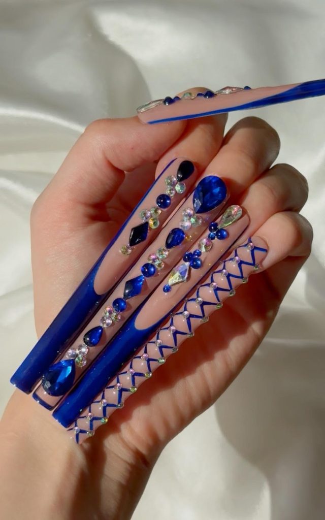 Extra Glam Long Nail Styles That Stand Out