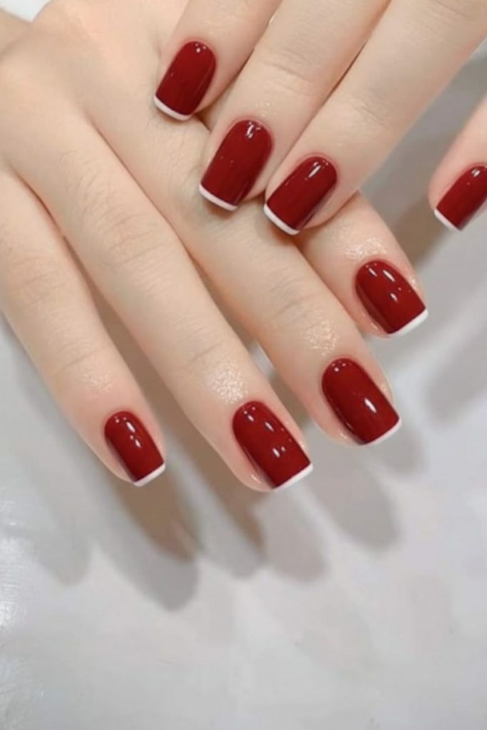 Festive French Tips