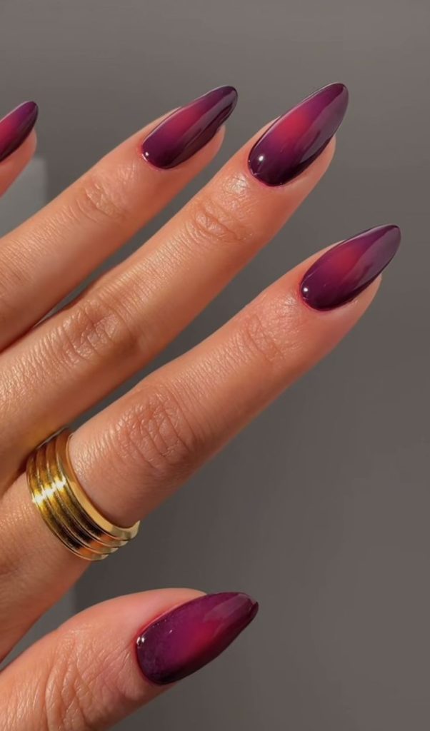 Hot Pink and Bright Orange Nails