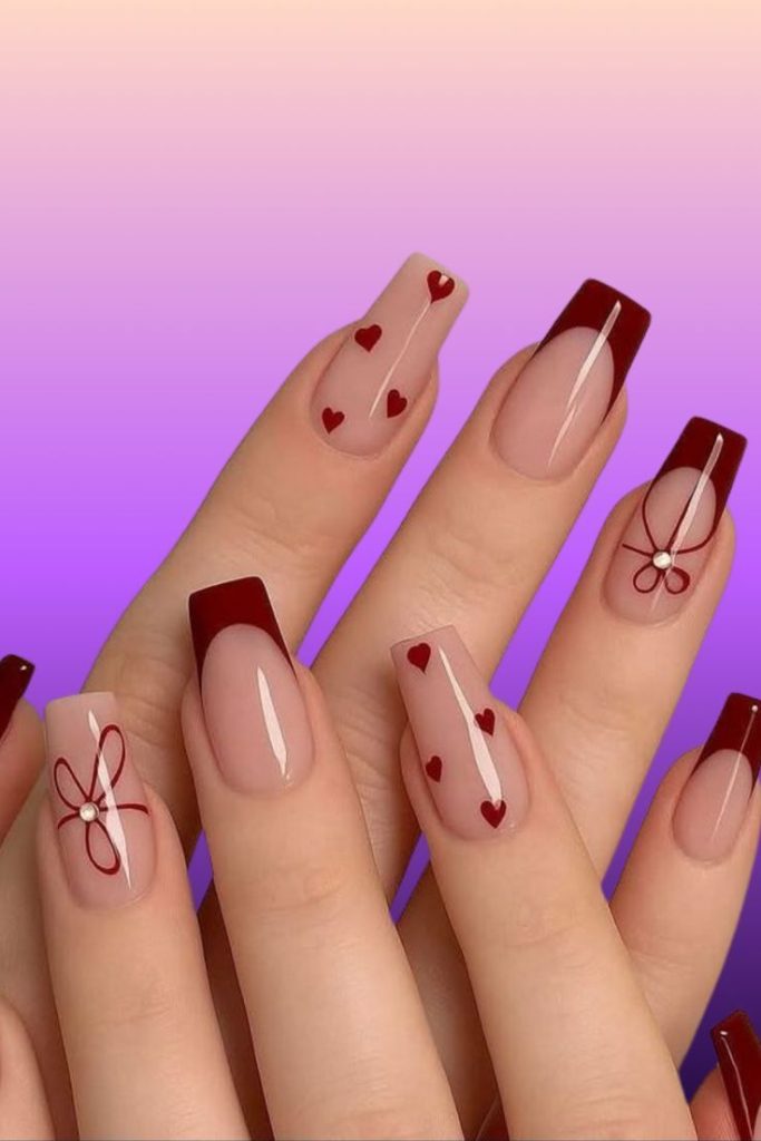 Mini Heart Nails