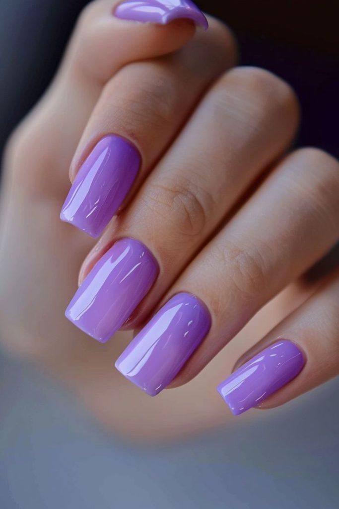 Minimal Purple Nail Style