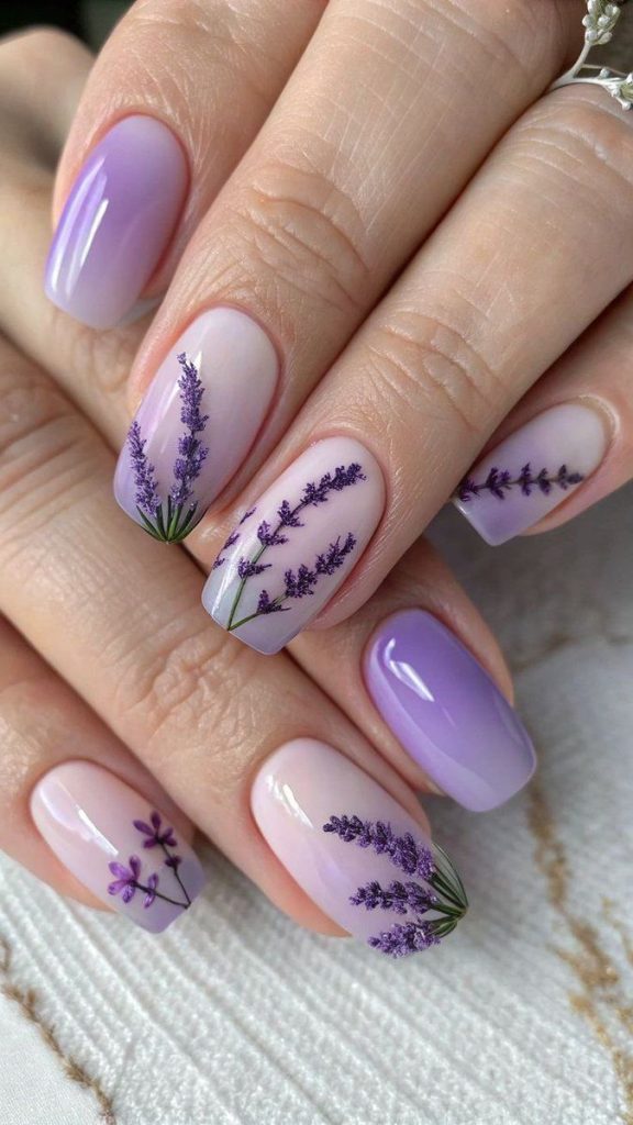 Mint Cat Eye Square Nails