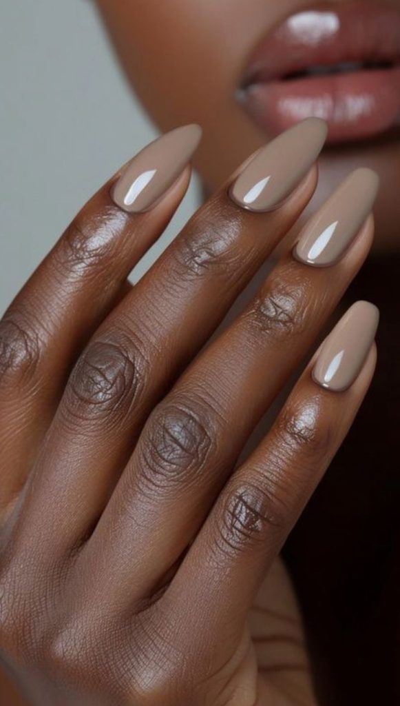 Mocha Nude Nails