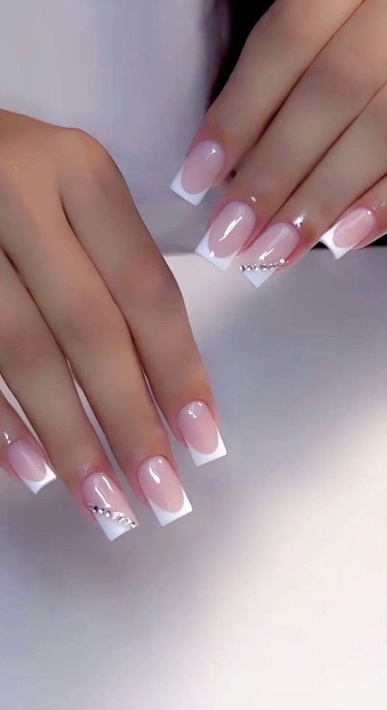 Modern Shape French Acrylic Nail Designs