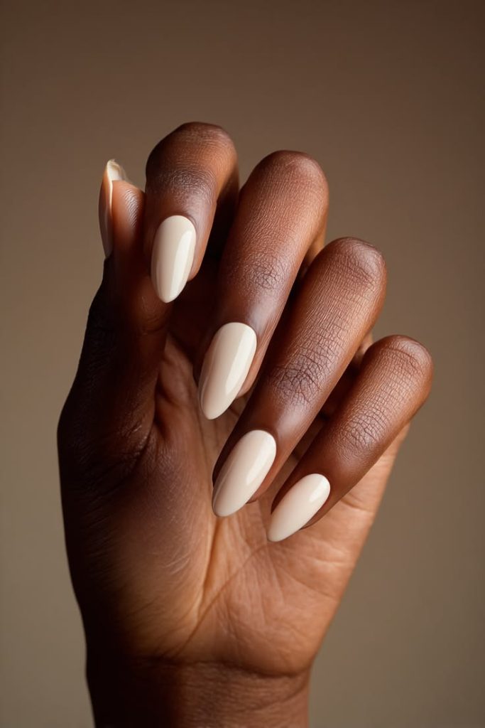  Nude Almond Nails