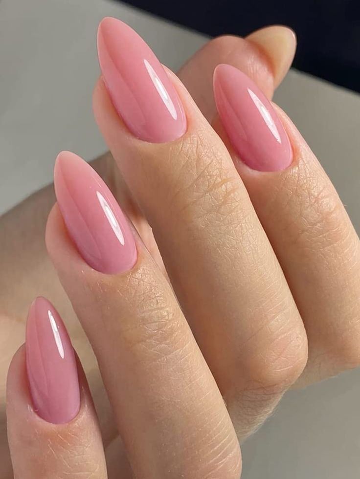 Powder Pink Nails