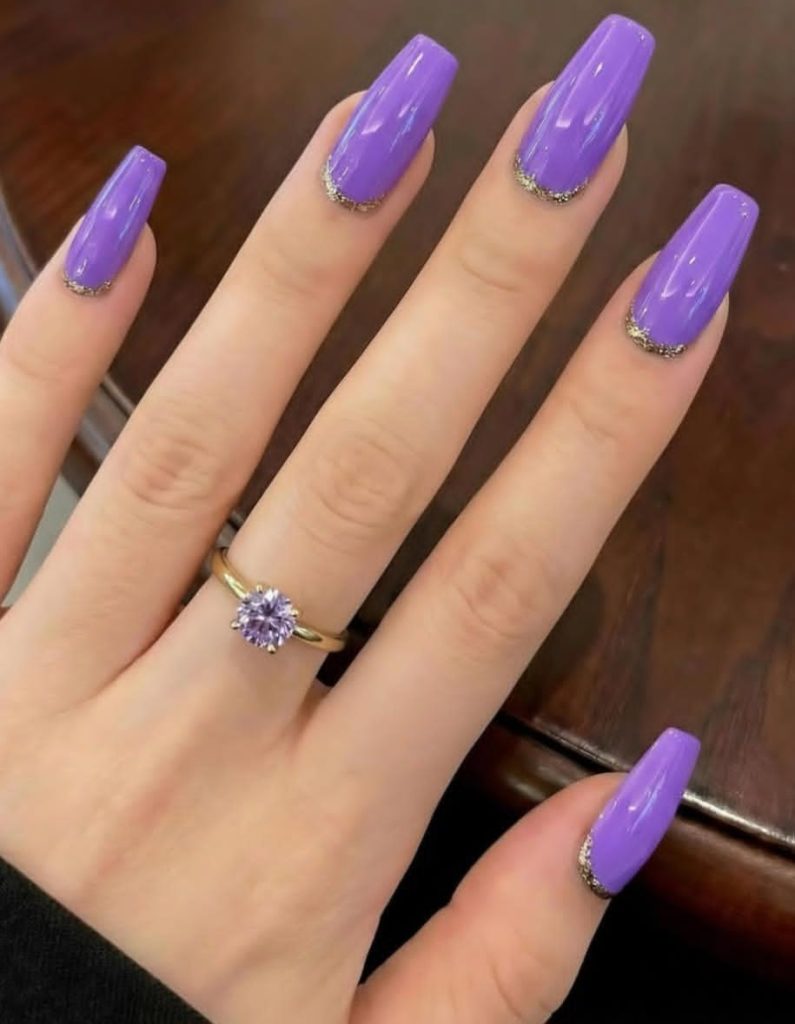 Purple Gel Nail Ideas
