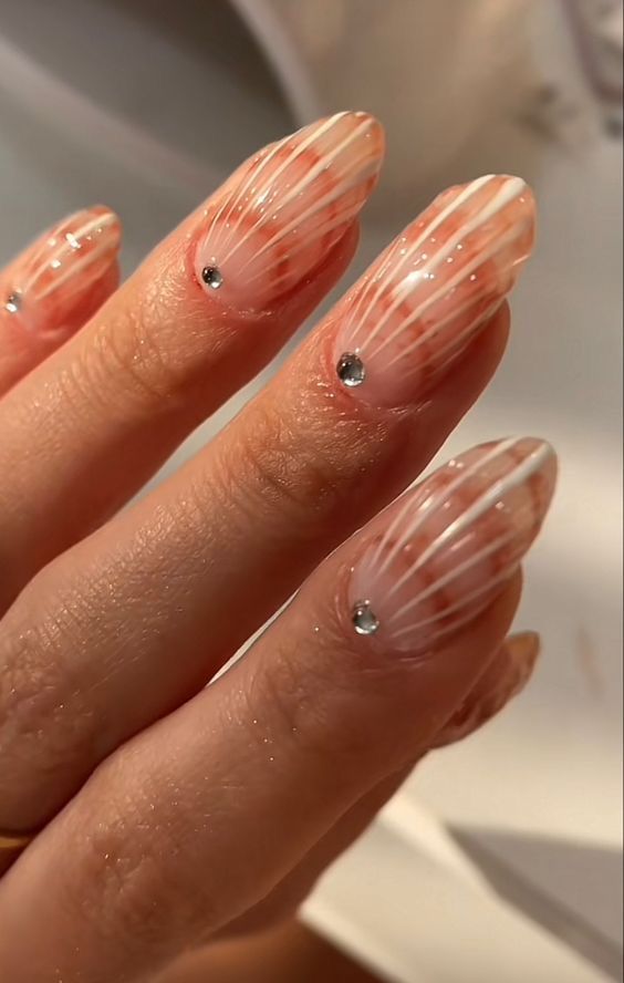 Shell-Inspired French Tips