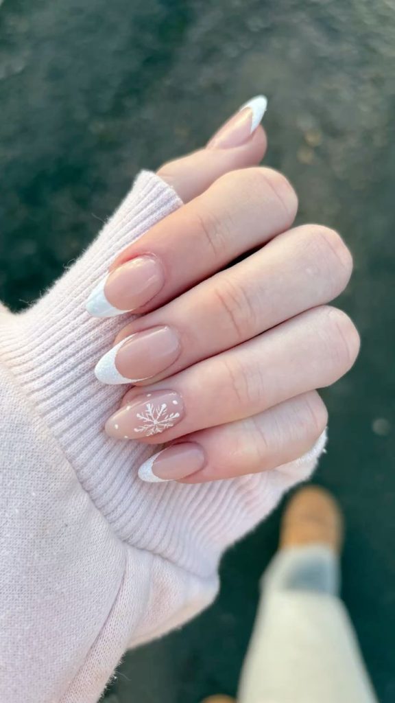 Snowflake French Tips
