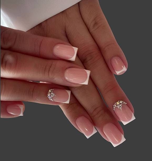 Social Media Trend French Acrylic Nails