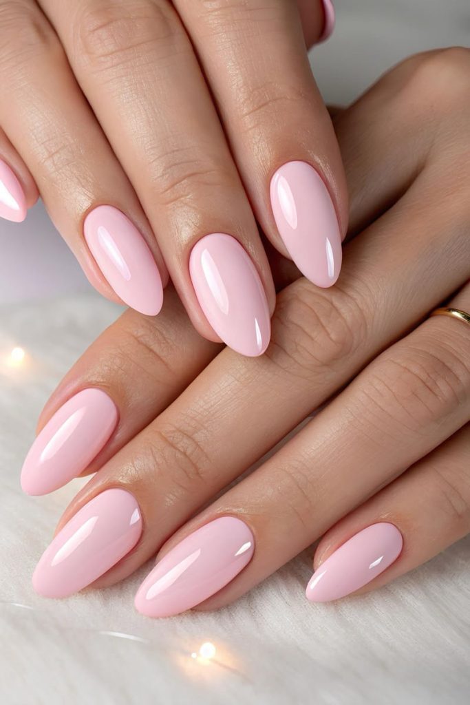 Soft Blush Pink Nails