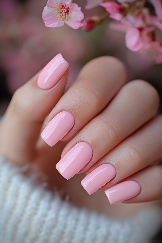 Soft Nude Pink Nails