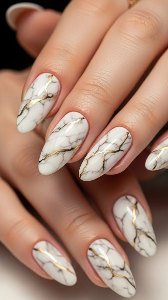 Stylish Marble Nail Art Ideas