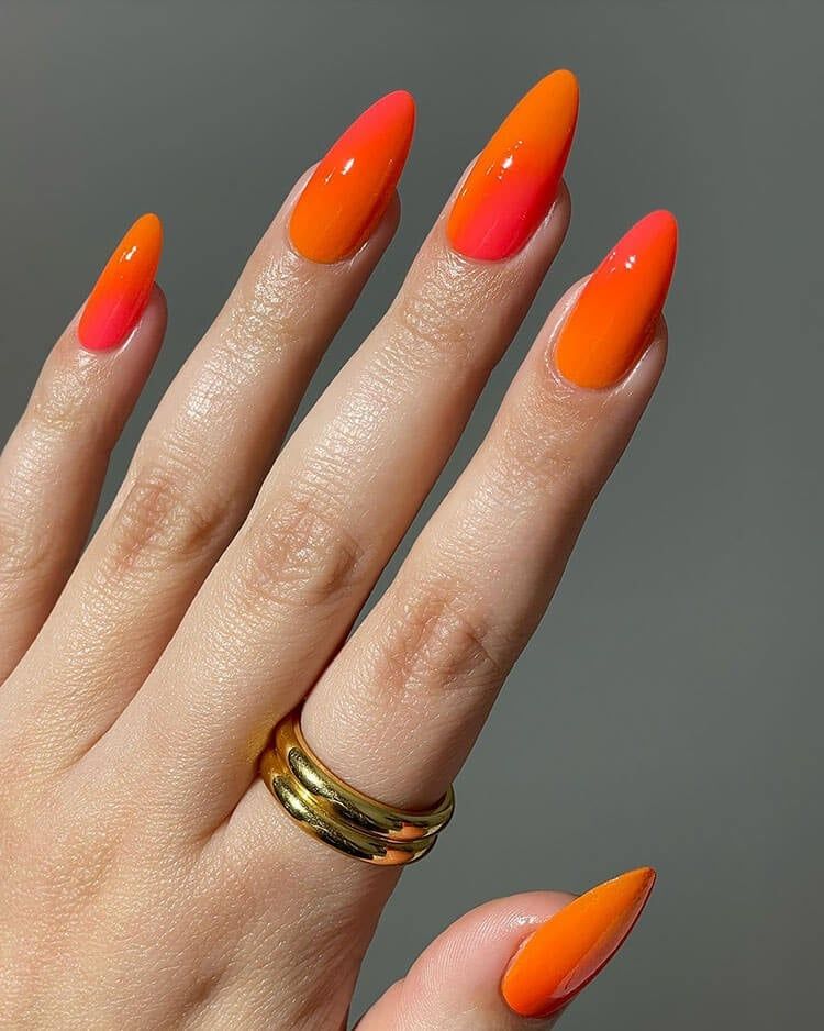 Sunset Ombre Nails