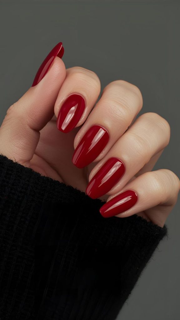 Timeless Red Nails