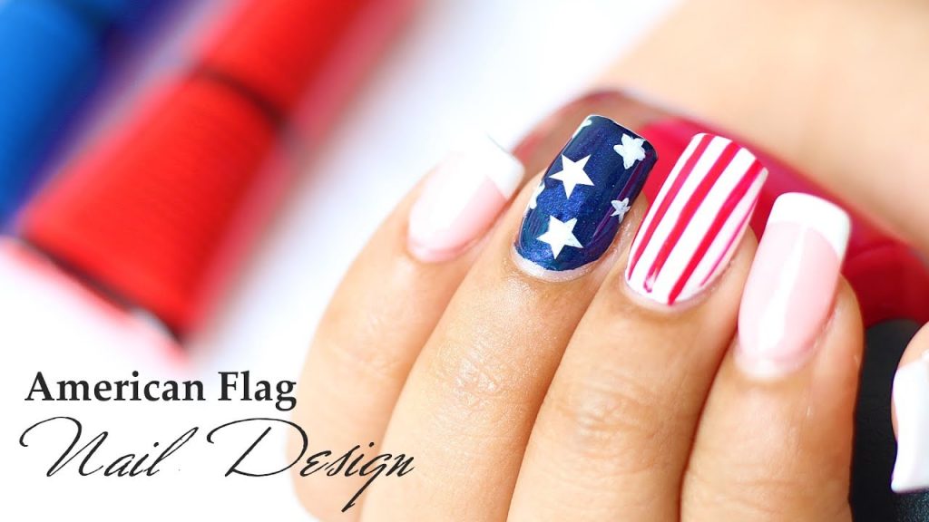 American Flag Nail Designs