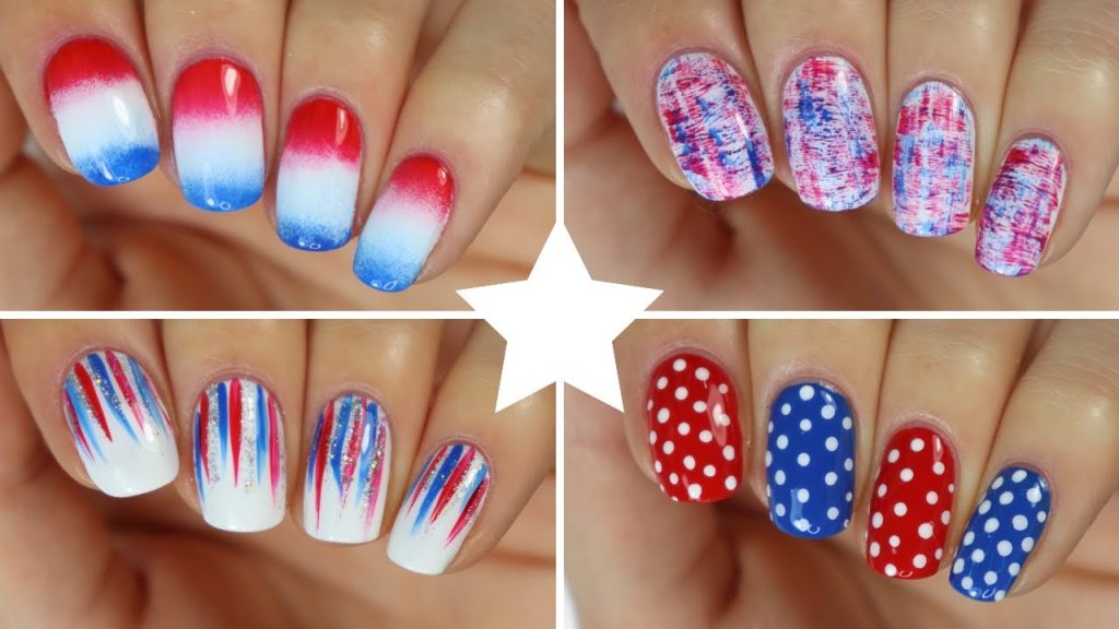 short 4th of July nail ideas